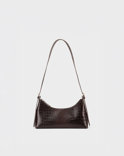 Brown, Embossed Leather