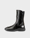 Black, Leather/Contrast Edges